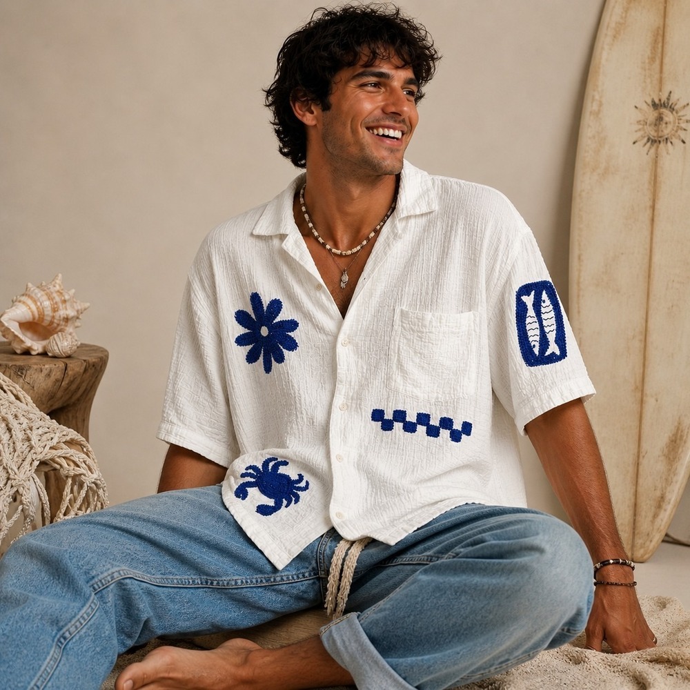 Goodfellow White Cotton Gauze Muslin Top Shirt Button Down Beachy Boho Whimsical